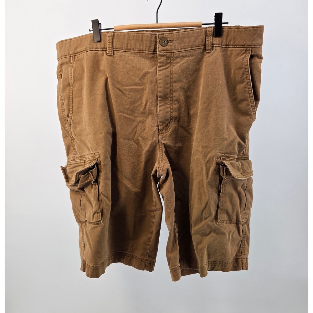 Roundtree‎ Yorke Cargo Shorts Mens 42 Brown Classic Fit Cotton Stretch Gorpcore